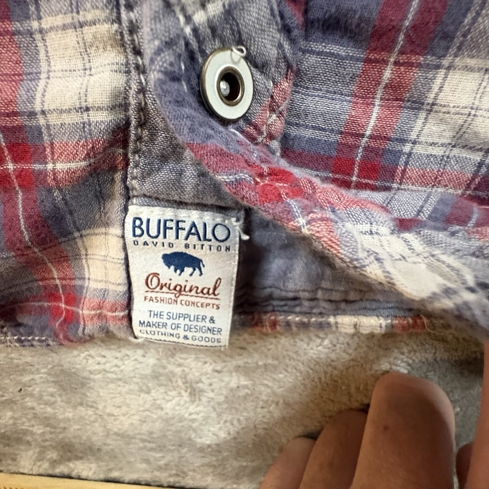 Buffalo David Bitton Men's L (Fits like M) Multicolor SS Plaid SEE DESCRIPTION - Picture 7 of 16
